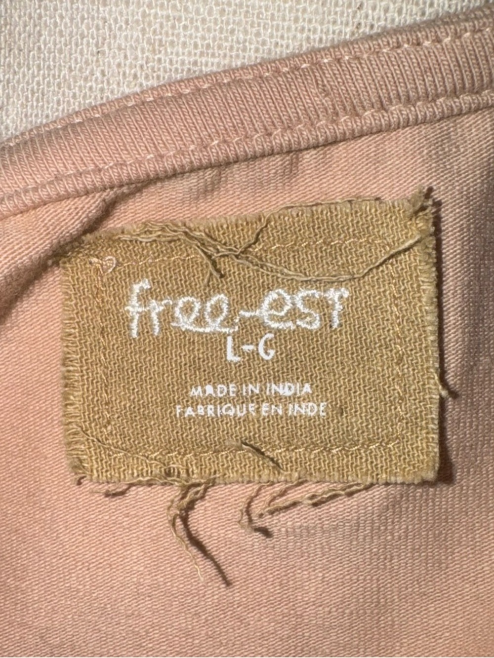NWT FREE PEOPLE Free-est Onda Drop-Waist Long Sleeve Mini Dress Neutral Size L - Picture 14 of 16